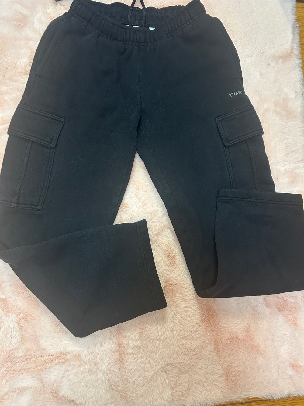 TNA Black Cargo Sweatpants